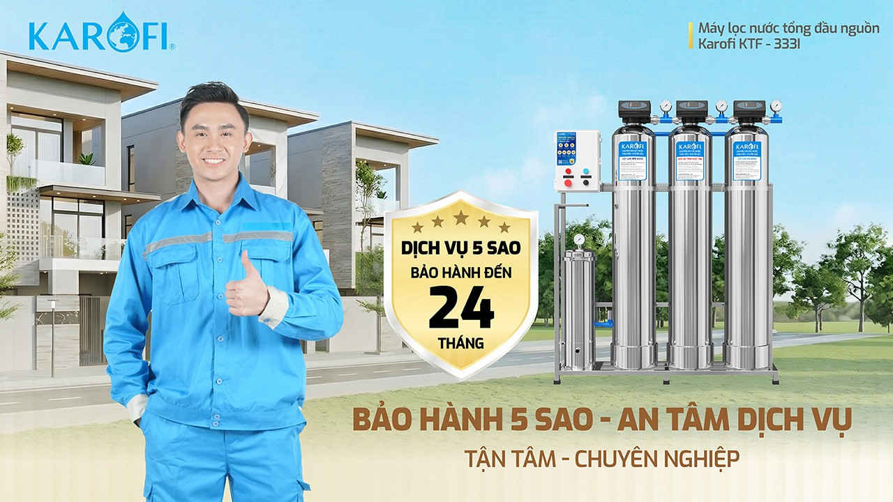 Máy lọc nước tổng đầu nguồn Karofi KTF - 333